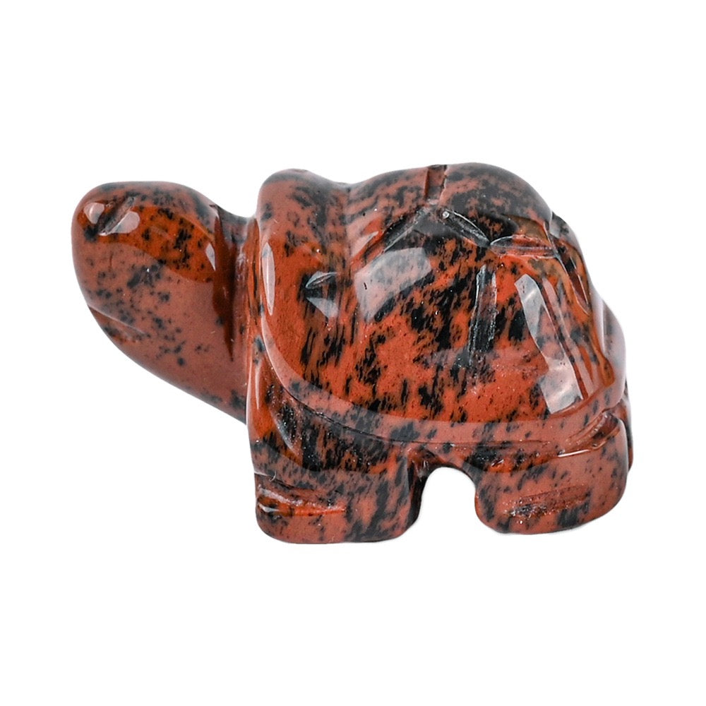 Turtle Statue Hand Carved Animal Figurine