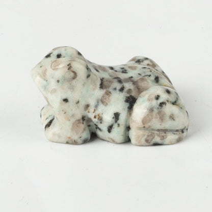 Frog Statue Hand Carved Animal Figurine