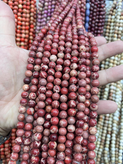 Sea Sediment Imperial Jasper Loose Beads Free Shiping