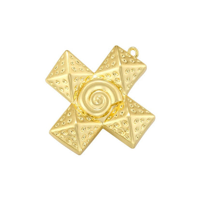 1Pcs Cross Pendants Brass Cubic Zirconia Cross Charms Necklaces