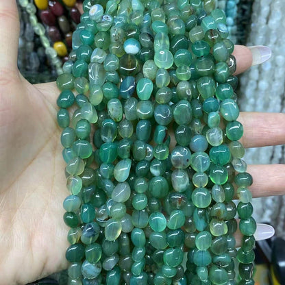 Irregular Smooth Beads 6-8mm Gemstone/Quartz/Jasper/Agate
