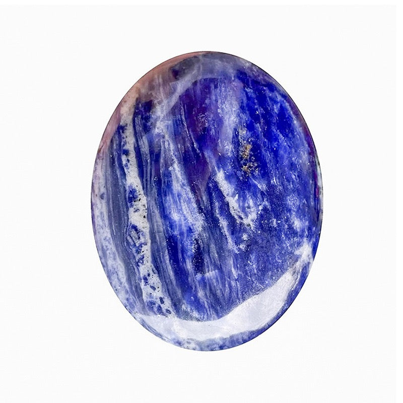 Oval Palm Stone, Polished Oval Gemstone Pocket Palm Stone Gift