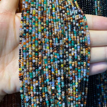 Tiny Round Smooth Beads Gemstone/Quartz/Jasper/Agate 2mm 3mm 4mm