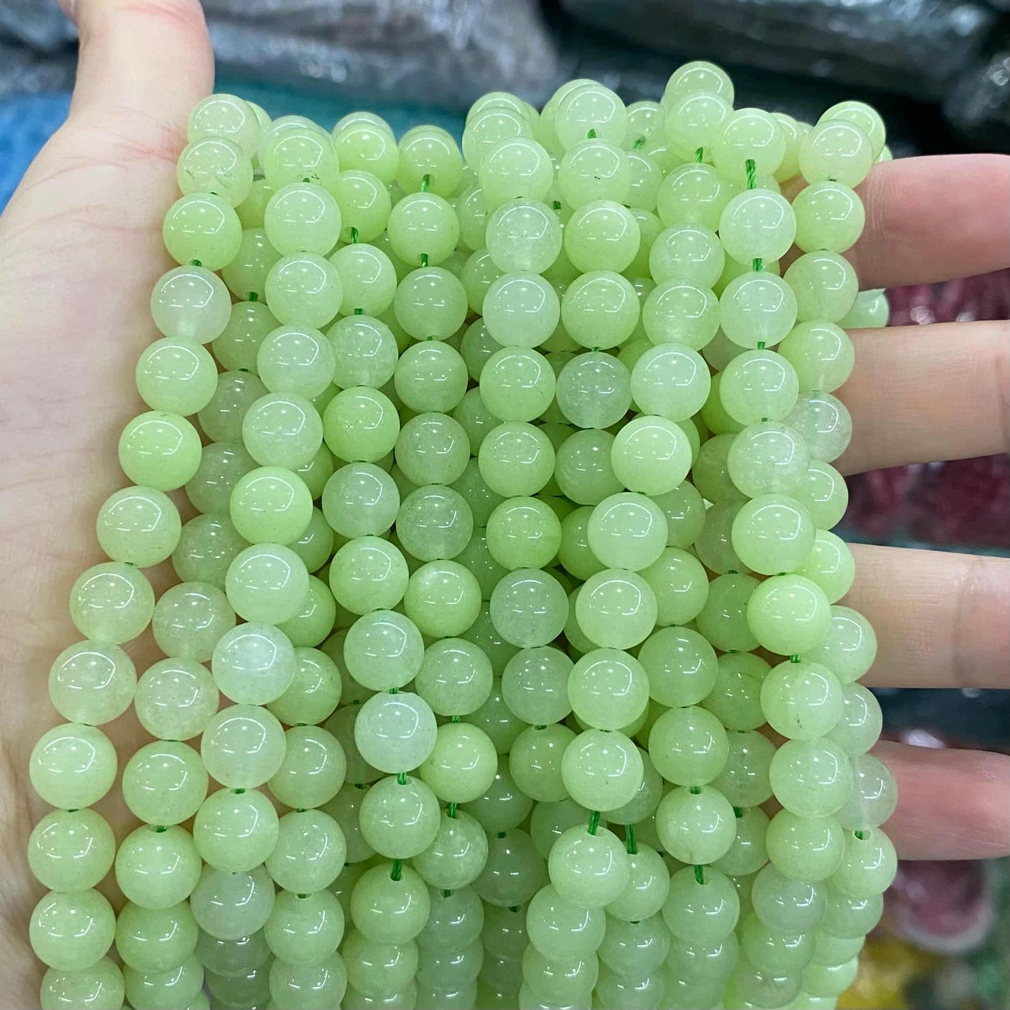 $1.99-8mm Color Jade Beads Round Smooth/Faceted Beads