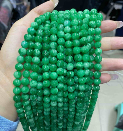 Color Jade Beads Round Smooth/Faceted Beads 6mm/8mm/10mm