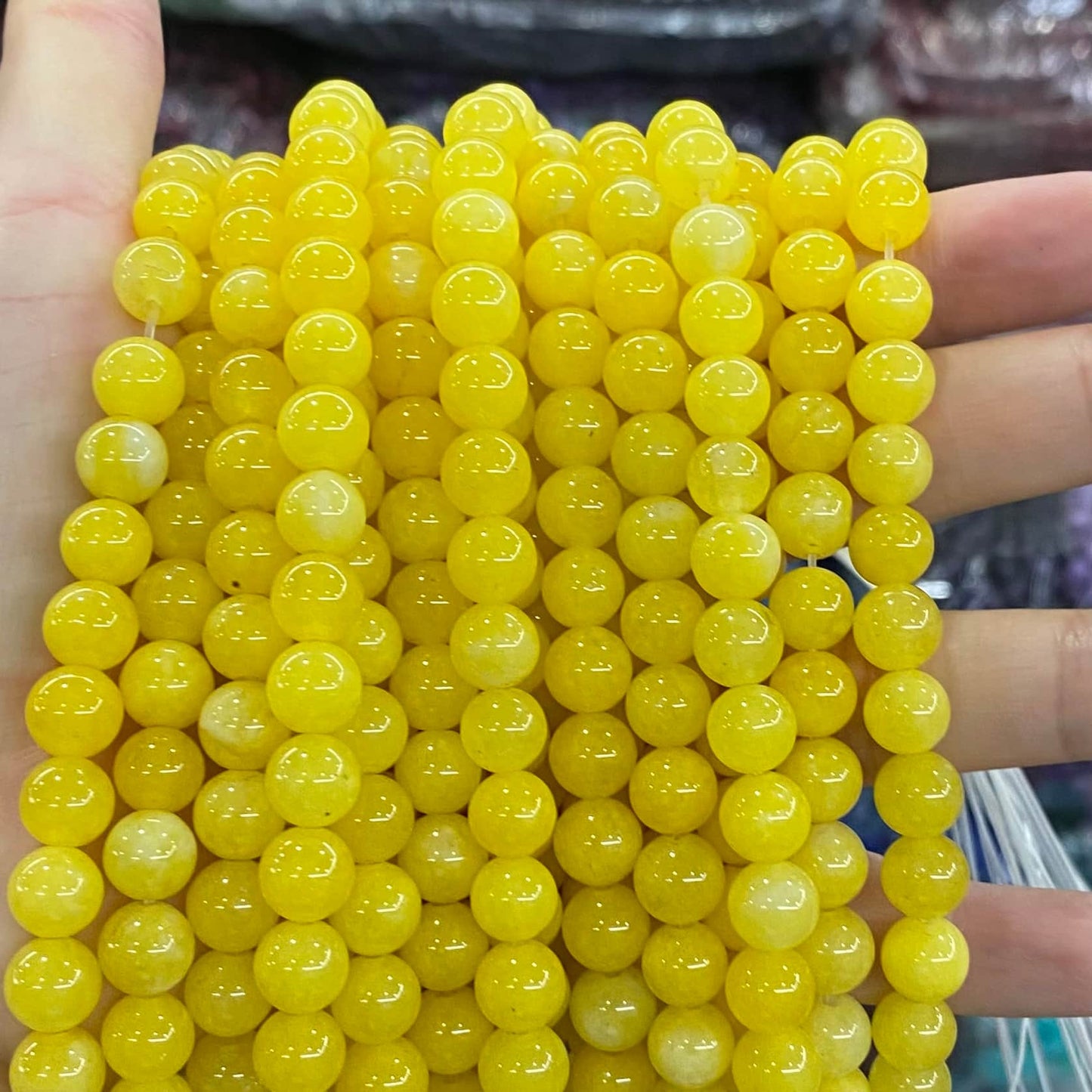 $1.99-8mm Color Jade Beads Round Smooth/Faceted Beads
