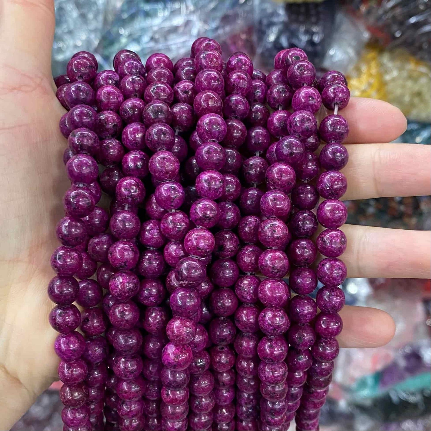 Color Jade Beads Round Smooth/Faceted Beads 6mm/8mm/10mm