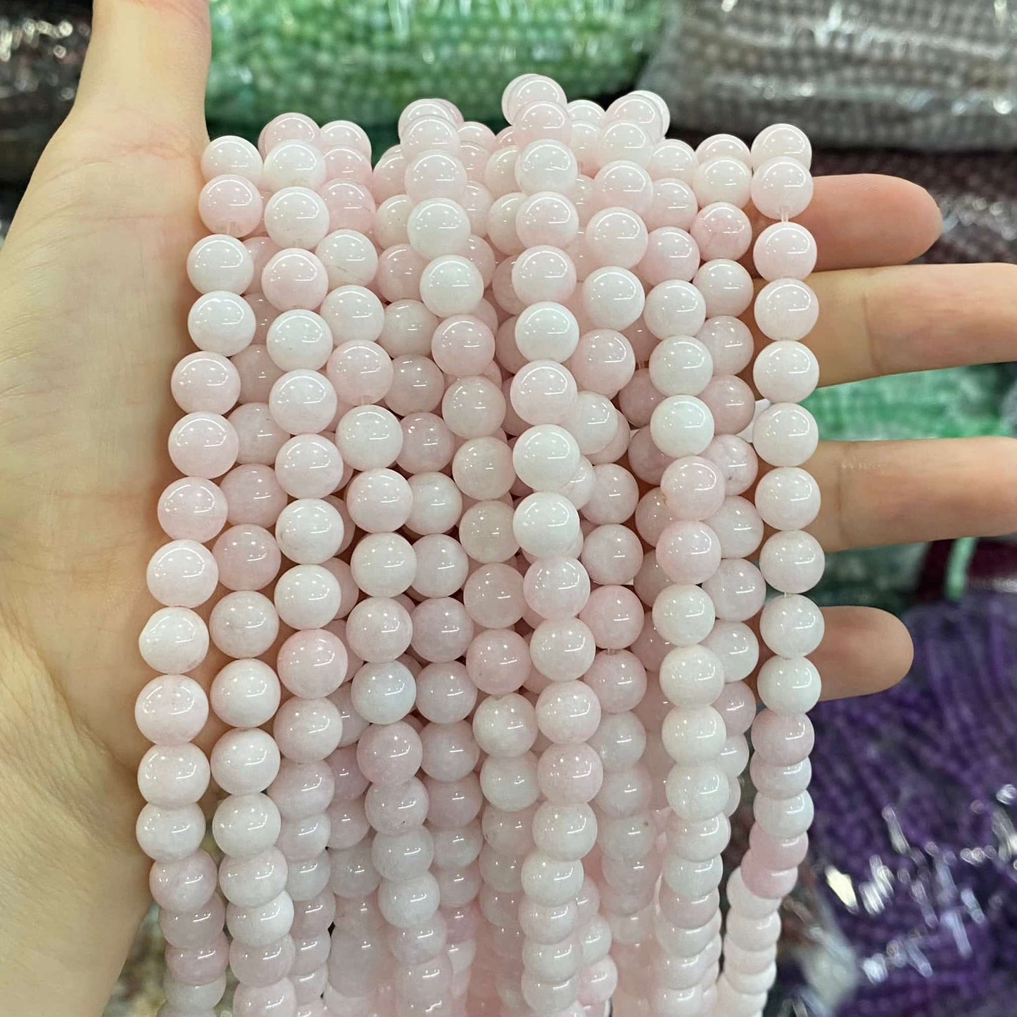 Color Jade Beads Round Smooth/Faceted Beads 6mm/8mm/10mm