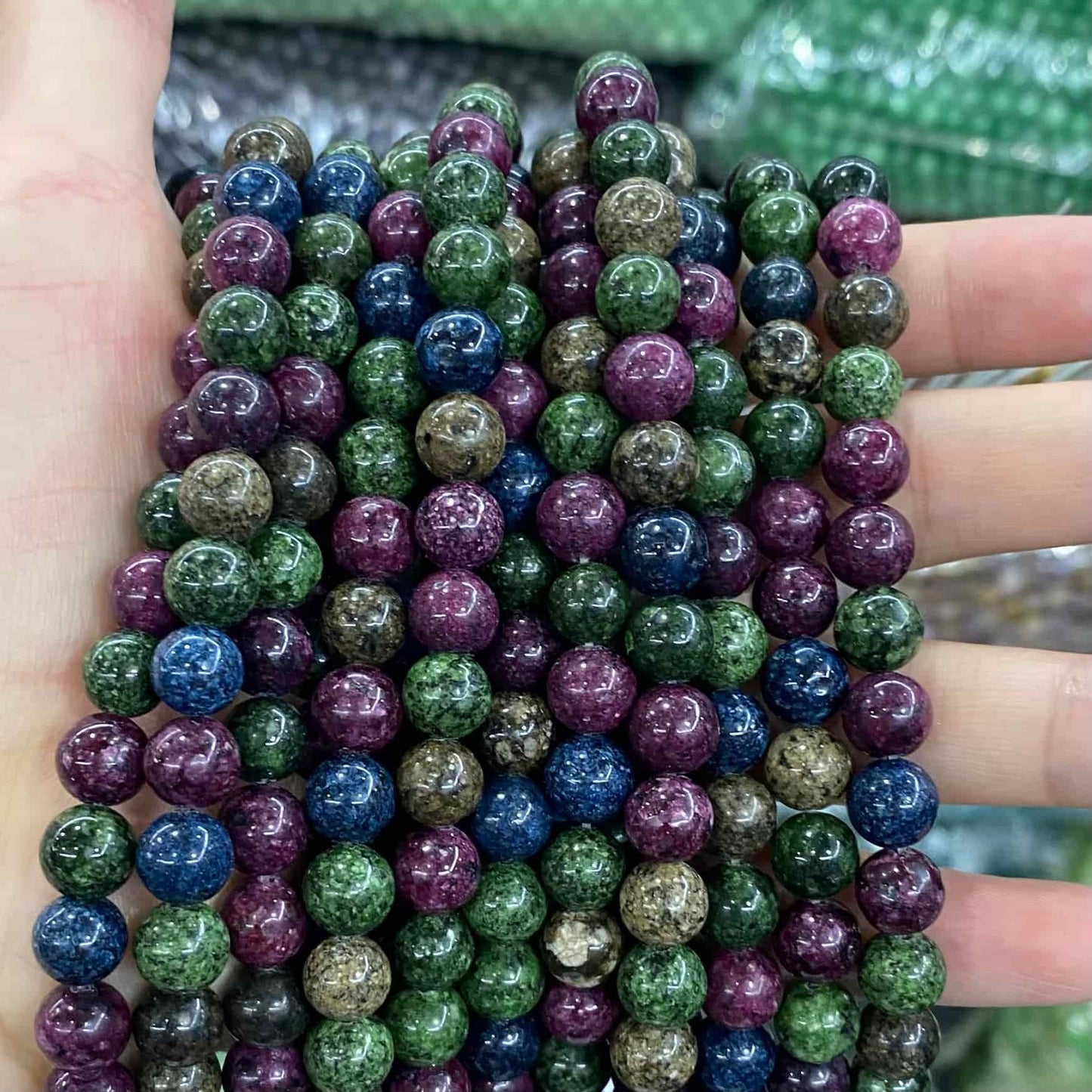 Color Jade Beads Round Smooth/Faceted Beads 6mm/8mm/10mm