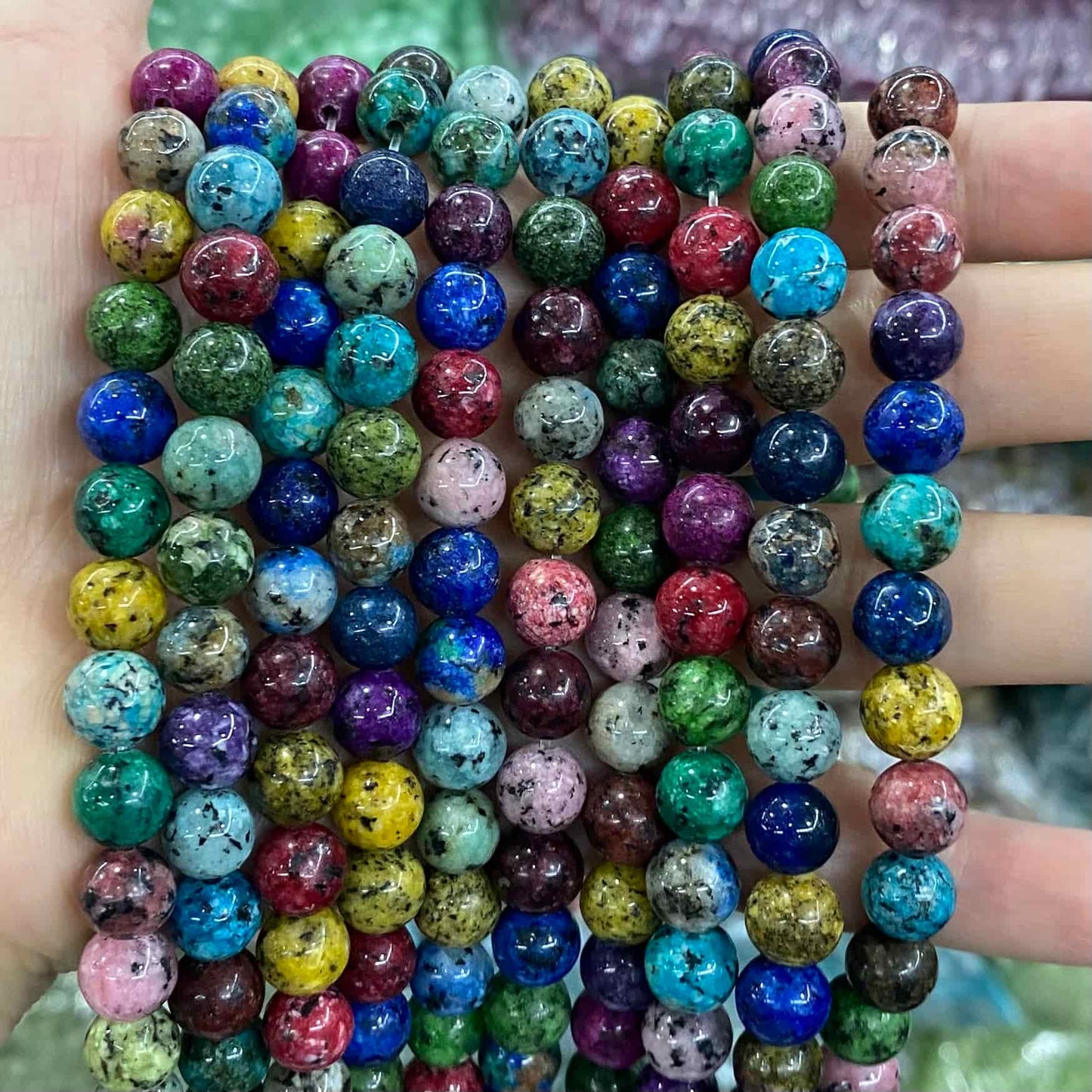 Color Jade Beads Round Smooth/Faceted Beads 6mm/8mm/10mm