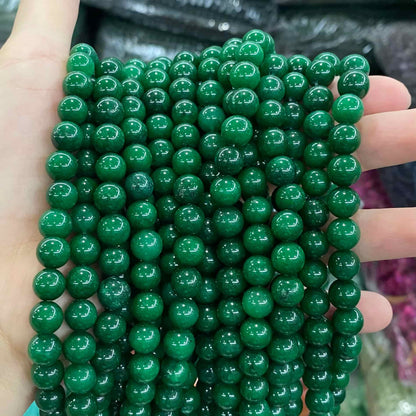 Color Jade Beads Round Smooth/Faceted Beads 6mm/8mm/10mm