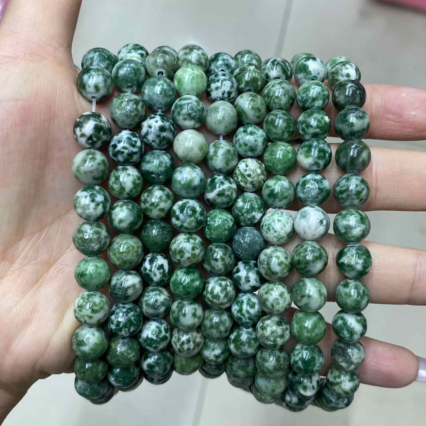 Round Smooth Beads Crystal/Quartz/Jasper/Agate 4mm 6mm 8mm 10mm