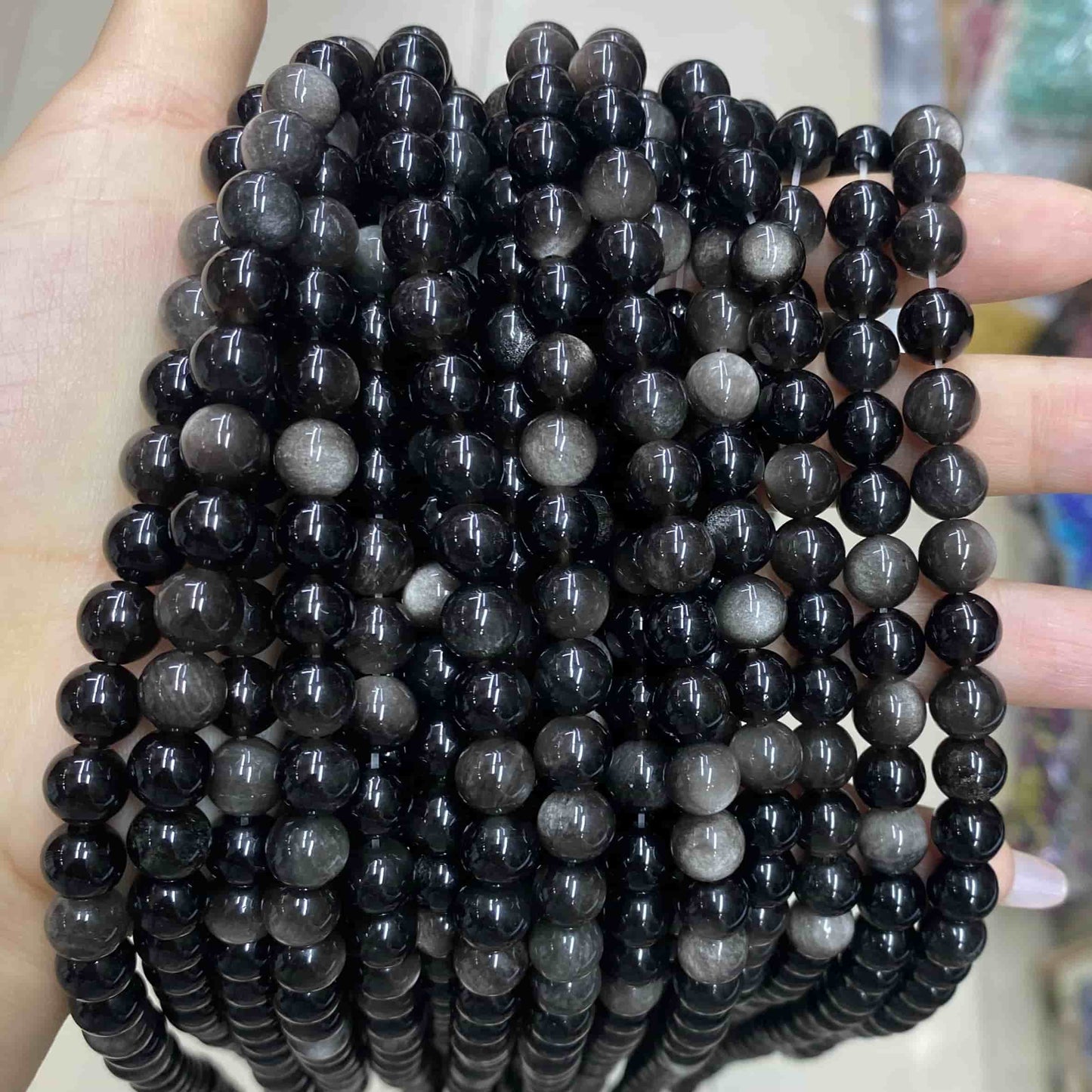 Round Smooth Beads Crystal/Quartz/Jasper/Agate 4mm 6mm 8mm 10mm