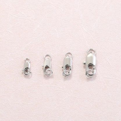 10Pcs 18K Gold Plated Brass Lobster Clasp with Open Jump Rings