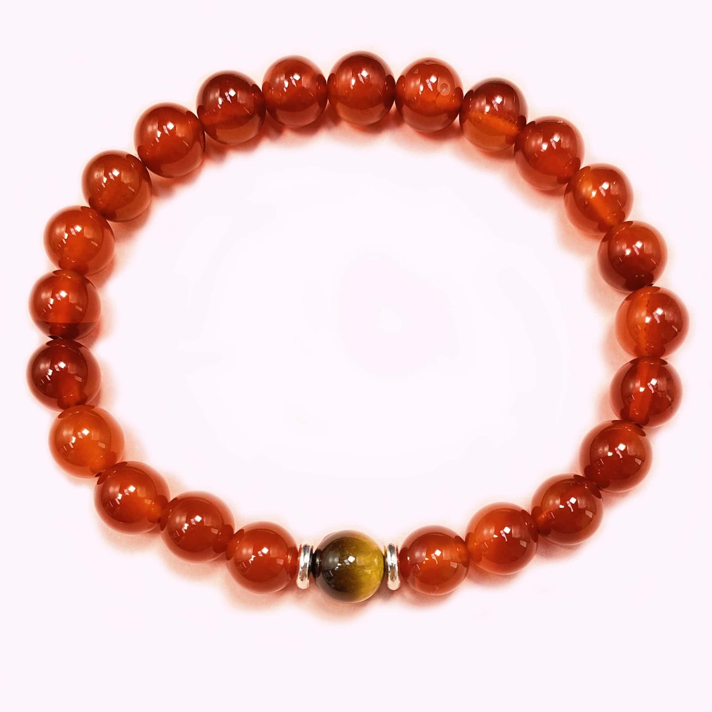 Bracelet en Cristal Agate Rouge pour une Meilleure Richesse et Carrière